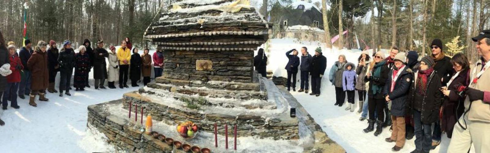 Winter stupa dedication